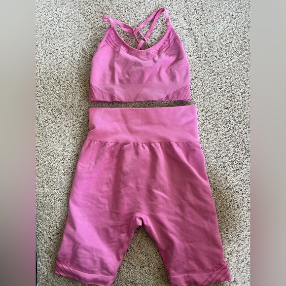 JoyLab Shorts Joylab Pink Biker Shorts And Bra Top Size S Poshmark